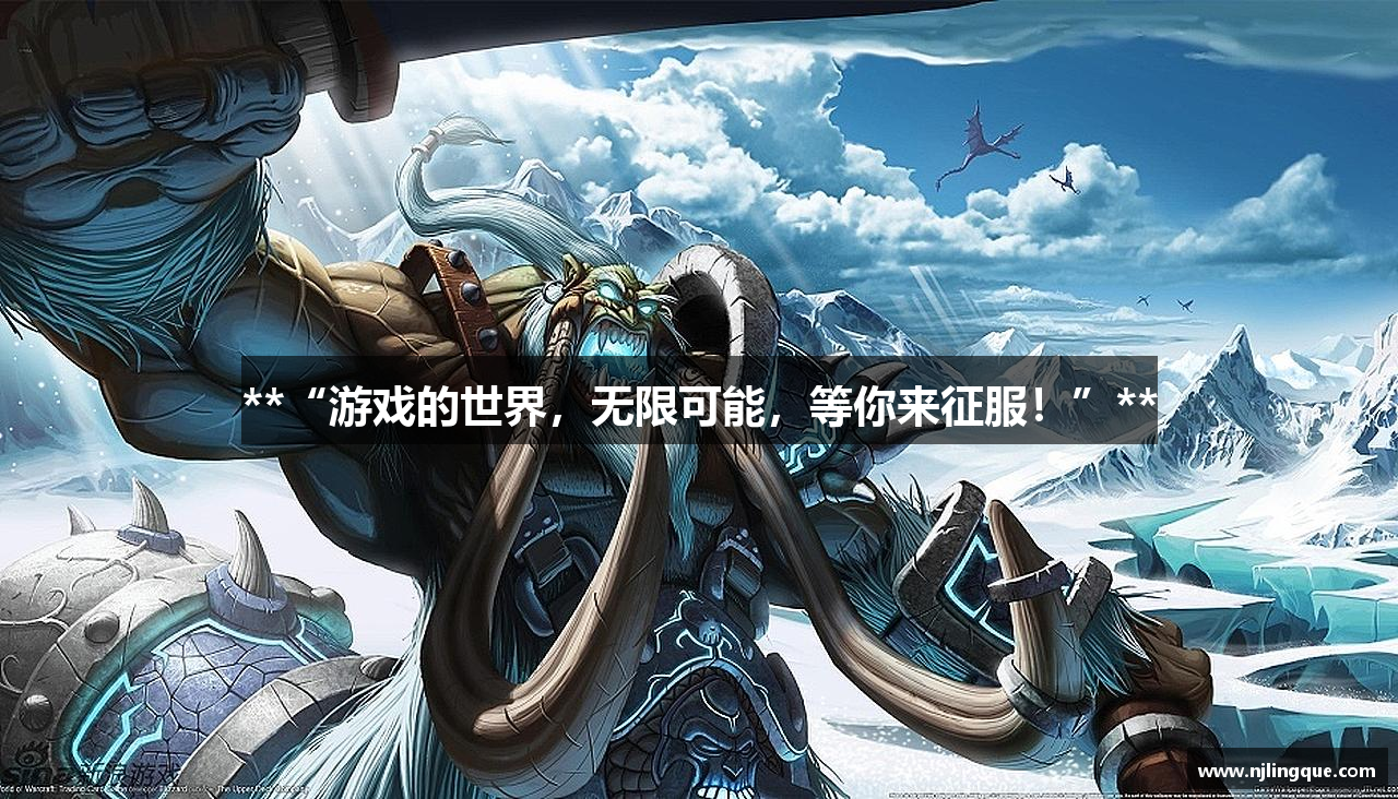 **“游戏的世界，无限可能，等你来征服！”**